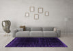 Machine Washable Abstract Purple Modern Area Rugs in a Living Room, wshabs4517pur