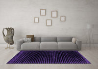 Machine Washable Abstract Purple Modern Rug, wshabs4517pur