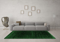 Machine Washable Abstract Green Modern Rug, wshabs4517grn