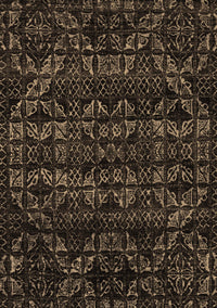 Abstract Brown Modern Rug, abs4518brn