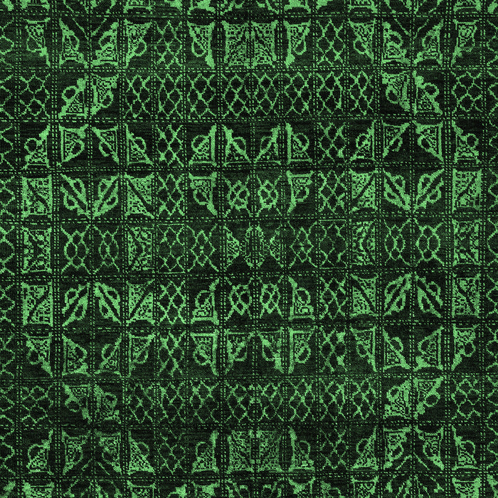 Abstract Emerald Green Modern Rug, abs4518emgrn