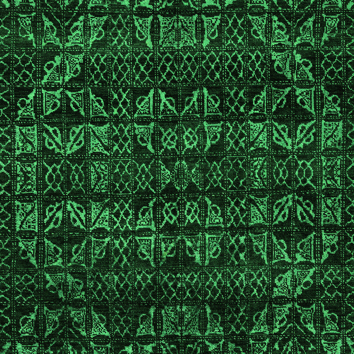 Machine Washable Abstract Green Modern Area Rugs, wshabs4518grn