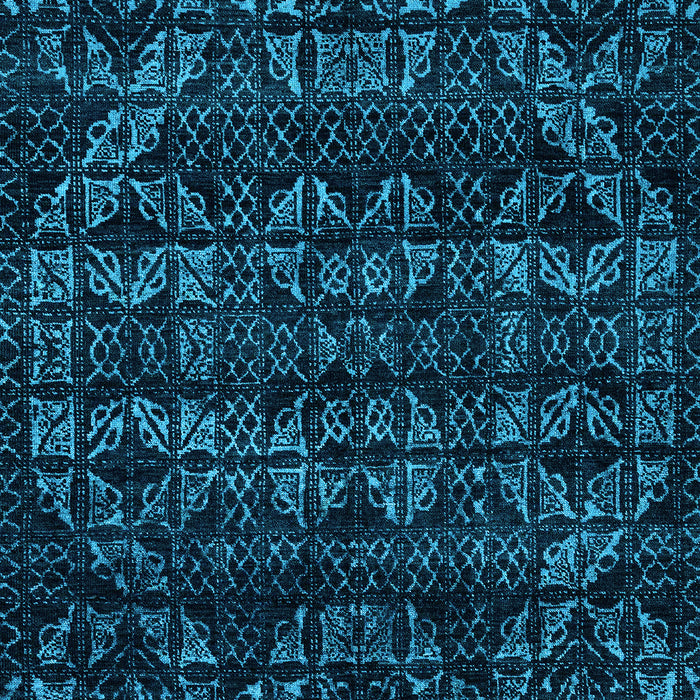 Abstract Light Blue Modern Rug, abs4518lblu