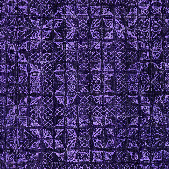 Square Machine Washable Abstract Purple Modern Area Rugs, wshabs4518pur