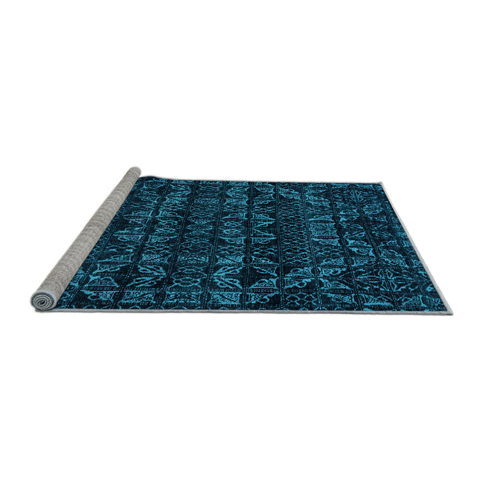 Sideview of Machine Washable Abstract Light Blue Modern Rug, wshabs4518lblu
