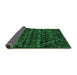 Sideview of Abstract Green Modern Rug, abs4518grn