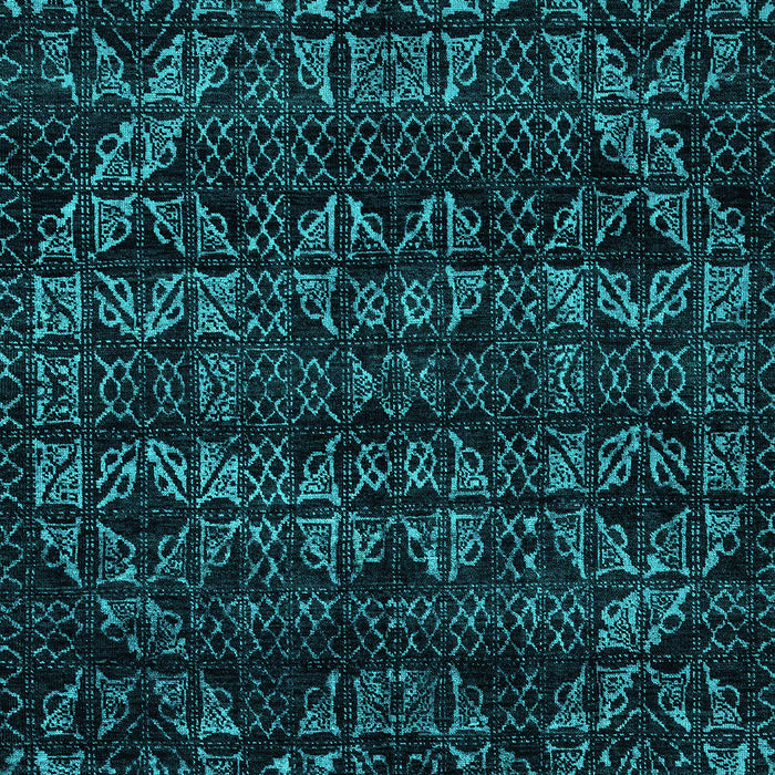 Machine Washable Abstract Turquoise Modern Area Rugs, wshabs4518turq