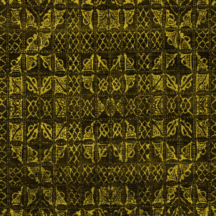 Abstract Yellow Modern Rug, abs4518yw