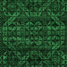 Square Machine Washable Abstract Green Modern Area Rugs, wshabs4518grn