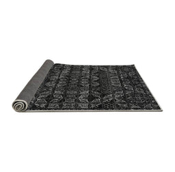 Sideview of Abstract Gray Modern Rug, abs4518gry