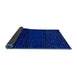 Sideview of Abstract Blue Modern Rug, abs4519