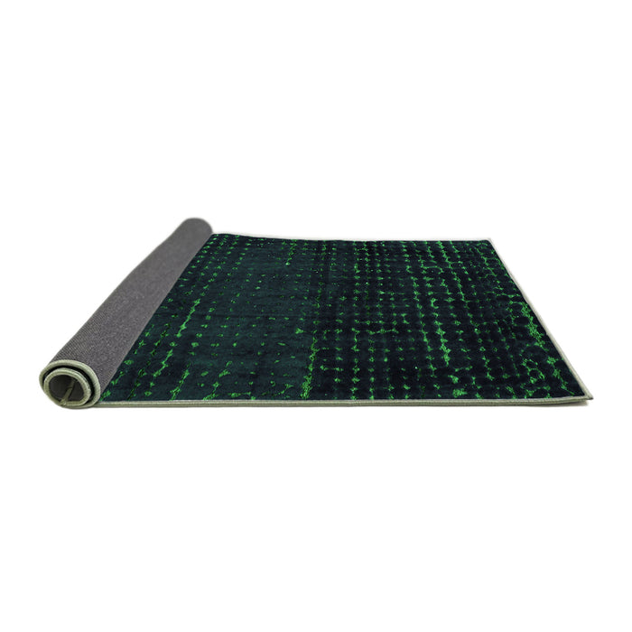 Sideview of Abstract Green Modern Rug, abs4519grn