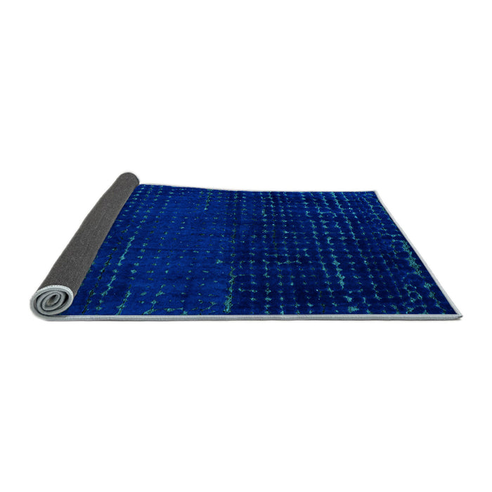 Sideview of Abstract Light Blue Modern Rug, abs4519lblu