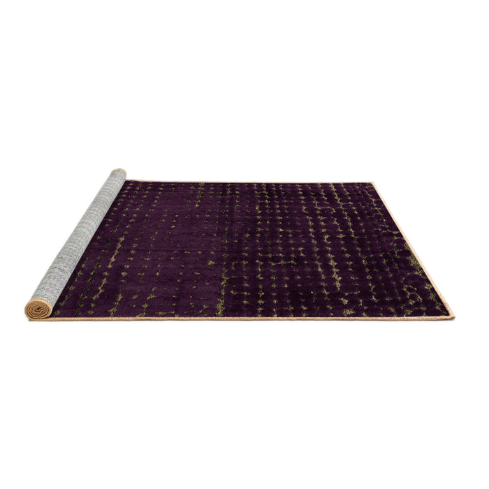 Sideview of Machine Washable Abstract Brown Modern Rug, wshabs4519brn