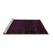 Sideview of Machine Washable Abstract Brown Modern Rug, wshabs4519brn