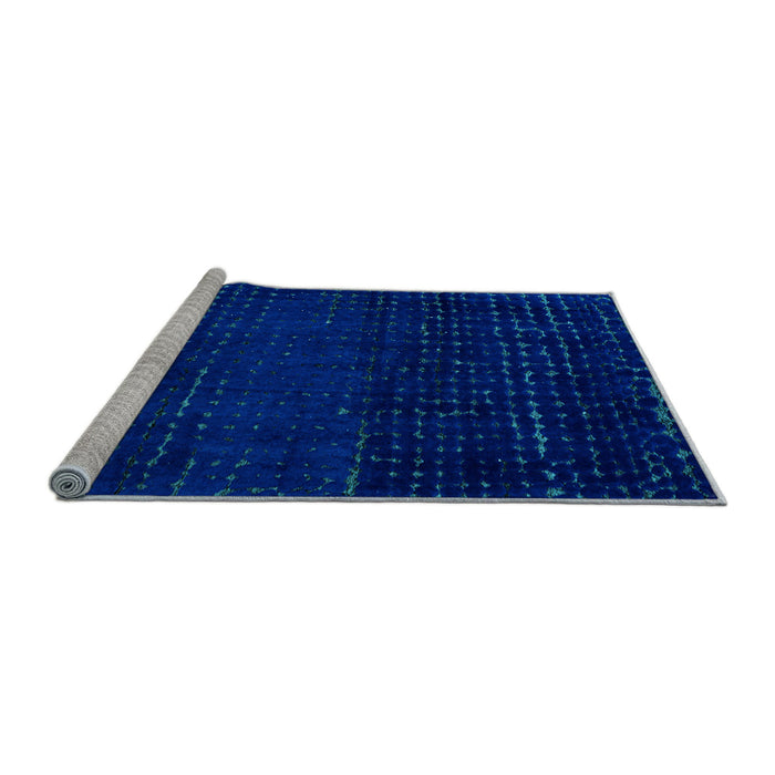 Sideview of Machine Washable Abstract Light Blue Modern Rug, wshabs4519lblu
