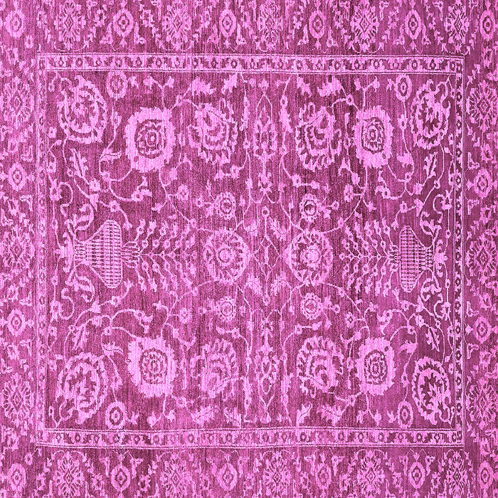 Square Oriental Purple Traditional Rug, abs451pur