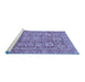 Sideview of Machine Washable Oriental Blue Traditional Rug, wshabs451blu