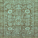 Square Oriental Light Blue Traditional Rug, abs451lblu