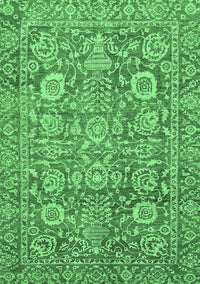 Oriental Emerald Green Traditional Rug, abs451emgrn