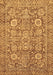 Machine Washable Oriental Brown Traditional Rug, wshabs451brn