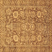 Square Oriental Brown Traditional Rug, abs451brn