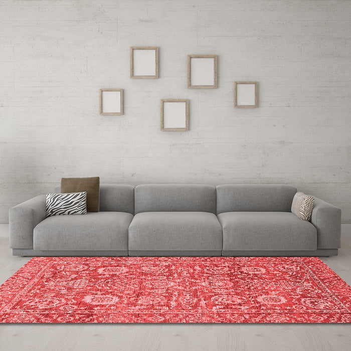 Traditional Red Washable Rugs
