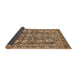 Sideview of Abstract Dark Sienna Brown Oriental Rug, abs452