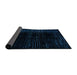 Sideview of Abstract Black Modern Rug, abs4520