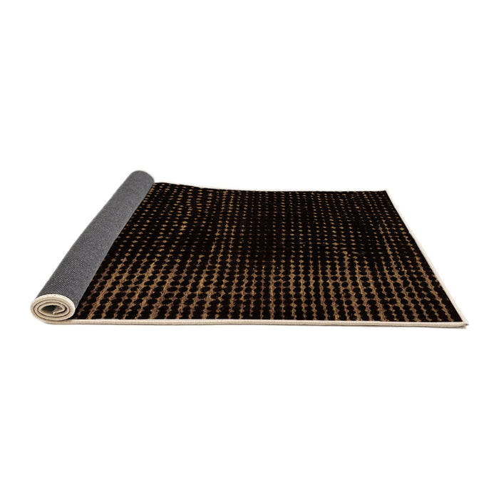 Sideview of Abstract Orange Modern Rug, abs4520org