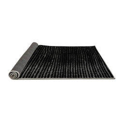 Sideview of Abstract Gray Modern Rug, abs4520gry