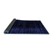 Sideview of Abstract Blue Modern Rug, abs4520blu