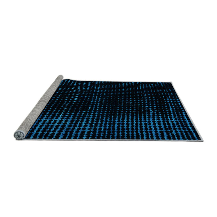 Sideview of Machine Washable Abstract Light Blue Modern Rug, wshabs4520lblu