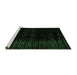 Sideview of Machine Washable Abstract Emerald Green Modern Area Rugs, wshabs4520emgrn