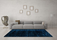 Machine Washable Abstract Light Blue Modern Rug, wshabs4520lblu