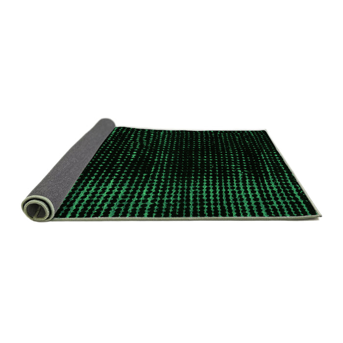 Sideview of Abstract Green Modern Rug, abs4520grn