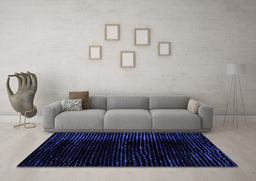 Machine Washable Abstract Purple Modern Area Rugs in a Living Room, wshabs4520pur