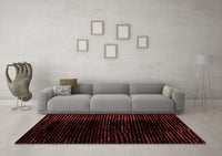 Machine Washable Abstract Red Modern Rug, wshabs4520red