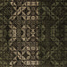 Square Abstract Brown Modern Rug, abs4521brn