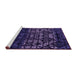 Sideview of Machine Washable Abstract Purple Modern Area Rugs, wshabs4521pur