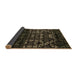 Sideview of Abstract Brown Modern Rug, abs4521brn