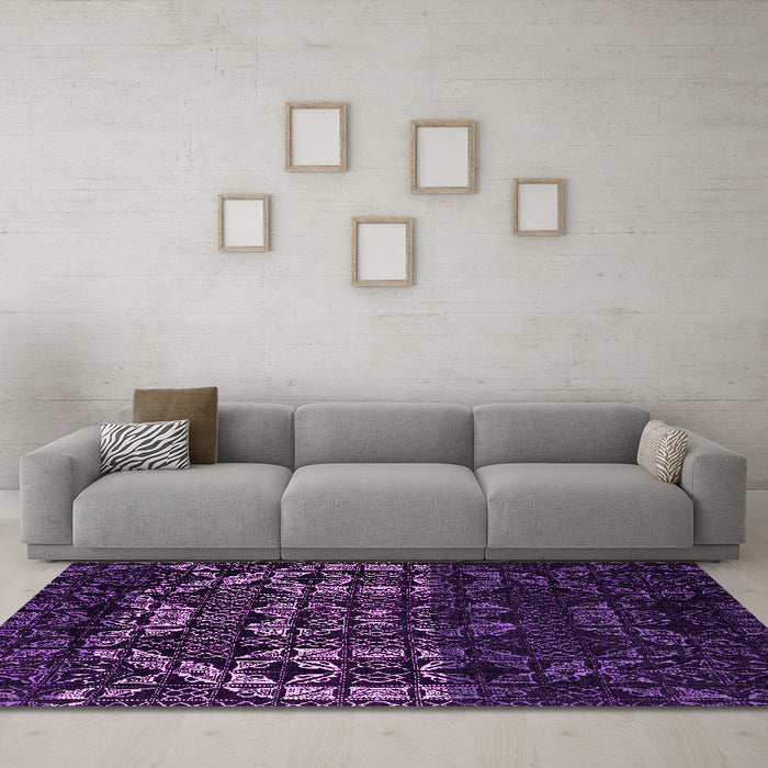 Machine Washable Abstract Pink Modern Rug in a Living Room, wshabs4521pnk
