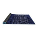 Sideview of Abstract Blue Modern Rug, abs4521blu