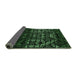 Sideview of Abstract Emerald Green Modern Rug, abs4521emgrn