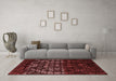 Modern Red Washable Rugs