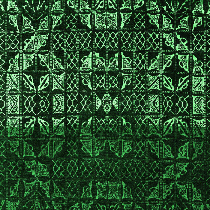 Machine Washable Abstract Green Modern Area Rugs, wshabs4521grn