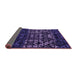 Sideview of Abstract Purple Modern Rug, abs4521pur