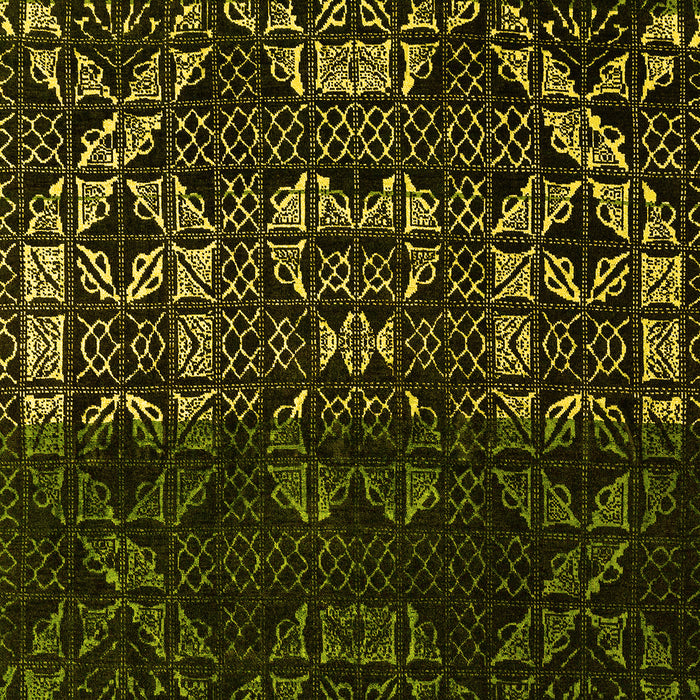 Abstract Yellow Modern Rug, abs4521yw