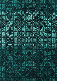 Abstract Turquoise Modern Rug, abs4521turq