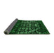 Sideview of Abstract Green Modern Rug, abs4521grn